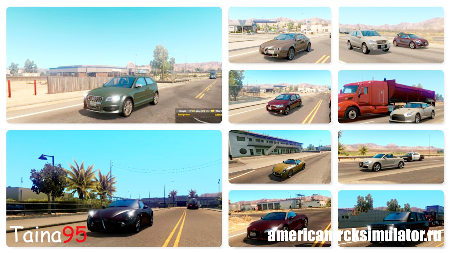 Мод Traffic Pack Mod v0.8 для Amer...