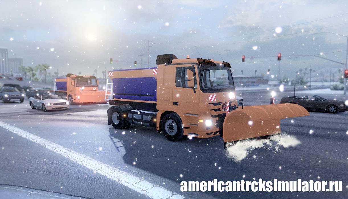 Снегоуборочный грузовик для Americ...