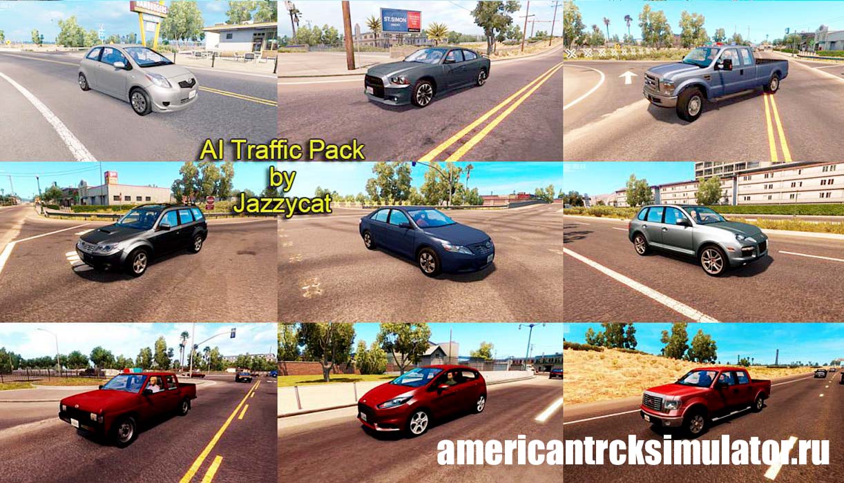 Трафик AI Traffic Pack v1.3 для American Truck Simulator