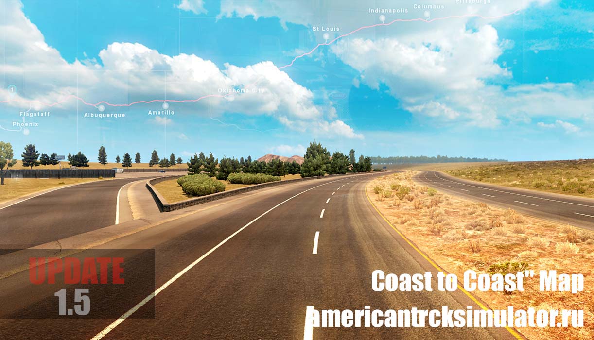 Карта "Coast to Coast" 1...