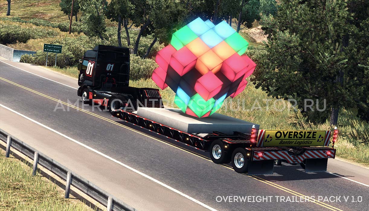 Пак прицепов Overweight Trailers v...