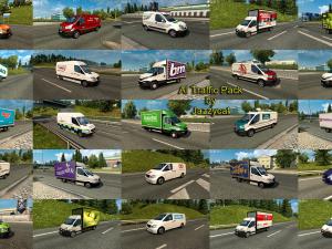 Дополнительный трафик AI traffic v2.7 для American Truck Simulator