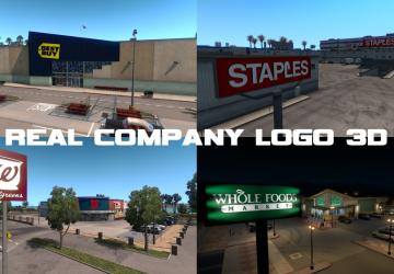 Мод Real Company Logo 3D для American Truck Simulator