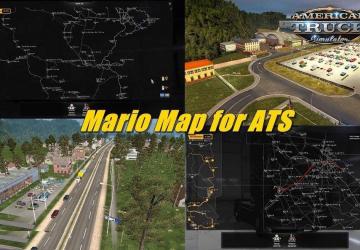 Mario Map версия 1.33 для American Truck Simulator