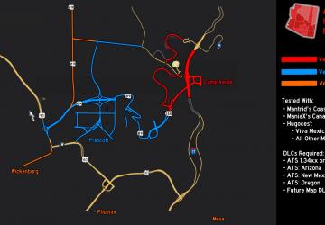 Карта Arizona Improvement Project ...