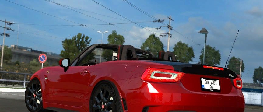 Легковой автомобиль Fiat 124 Spider (Abarth) для American Truck Simulator