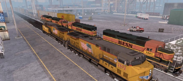 Мод Длинные поезда версия для American Truck Simulator