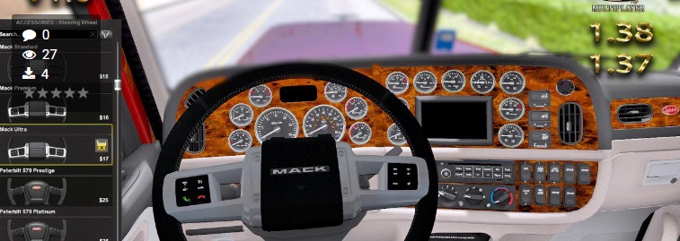 Мод STEERING WHEEL PACK FOR ALL TRUCKS V1.0 1.38